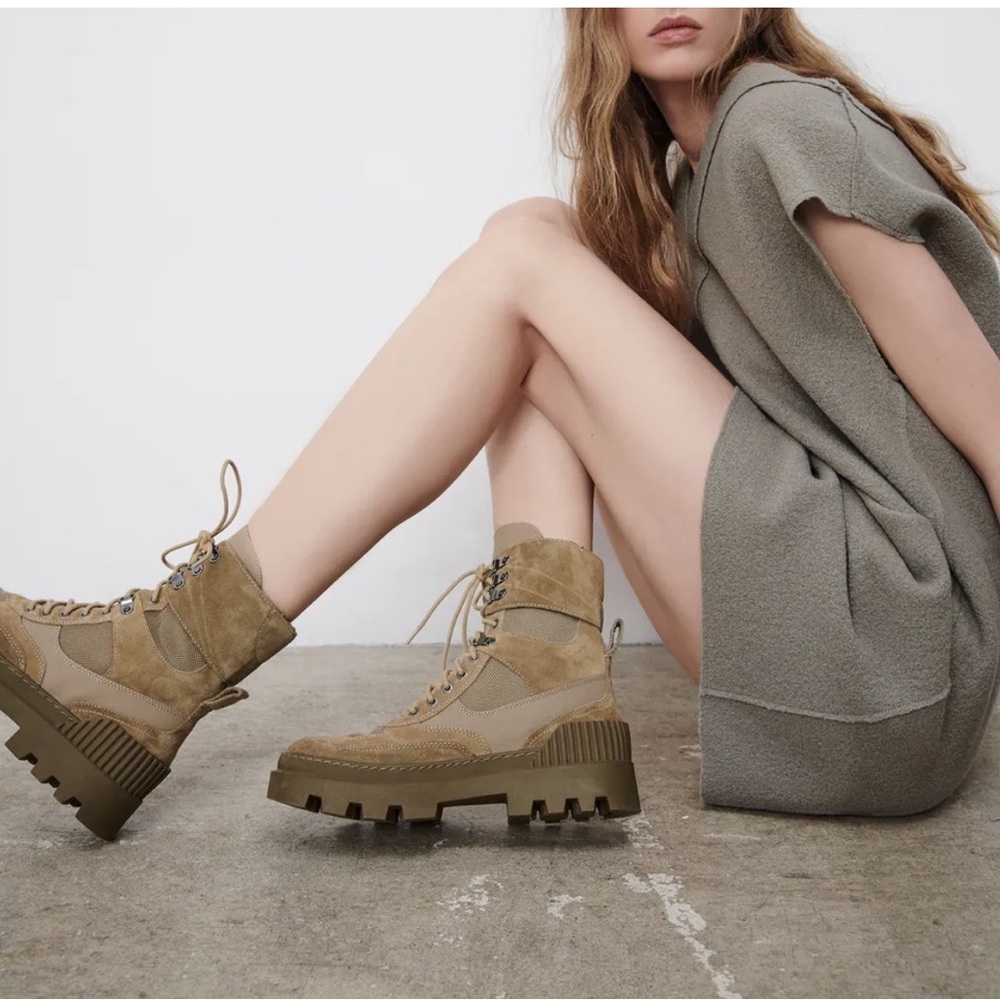 Zara Combat Boots - image 4